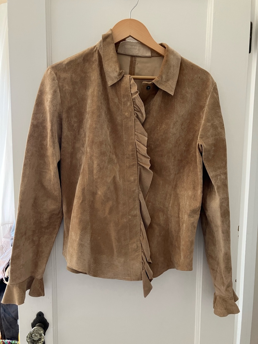 Margaret Godfrey vintage suede jacket/blouse